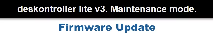 deskontroller lv3 firmware update